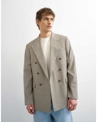 TOPMAN - Blazer Comodo A Quadretti - Lyst