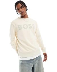 BOSS - Chest Logo Sweatshirt - Lyst