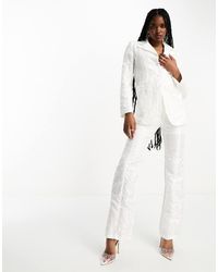 Sister Jane - Dream Bridal Floral Jacquard Pants Suit - Lyst