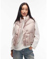 Levi's - Chaleco Acolchado Rosa Pastel De Estilo Wéstern De -Neutro - Lyst