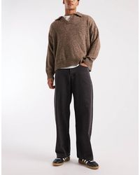 Jack & Jones - Vaqueros Negros Muy Holgados Dave De - Lyst