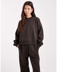 ONLY - Sweatshirt Met Verlaagde Schouders En Ronde Hals - Lyst