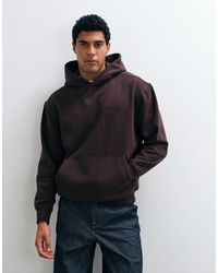 Threadbare - Sweat à capuche coupe relaxed classique chocolat - Lyst