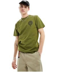 Santa Cruz - Camiseta caqui con estampado gráfico en la espalda - Lyst