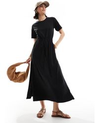 Threadbare - Vestito Midi Stile Grembiule A Maniche Corte - Lyst