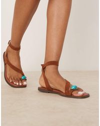 ASOS - Florrie Toe Loop Strappy Sandal - Lyst