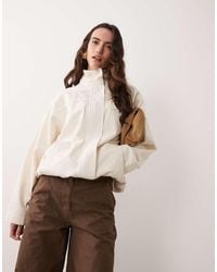 ASOS - Denim Funnel Neck Jacket - Lyst