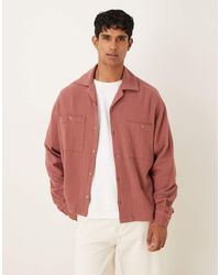 ASOS - Recht Oversized Overhemd Met Textuur - Lyst
