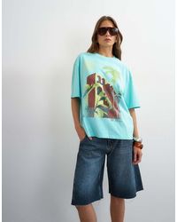 TOPSHOP - 'Sol De Sur' Graphic Oversized Tee - Lyst