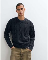Hollister - Knitted Cable Knit Jumper - Lyst