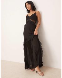 Forever New - Sheer Ruffle Lace Maxi Dress - Lyst