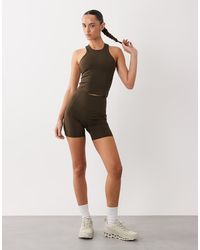 4505 - Active Waist Snatching High Rise 5"" legging Short - Lyst