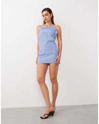Mango Cami Mesh Mini Dress in Black | Lyst