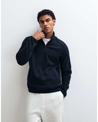 French Connection - Quarter Zip Micro Fleece Sweatshirt - Lyst