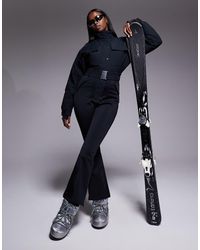 ASOS 4505 Ski & Snow - Asos 4505 Ski Funnel Neck Kick Flare Belted Ski Suit - Lyst