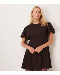 ASOS - Asos Design Tall Cord T-Shirt Mini Dress With Stitching Detail - Lyst