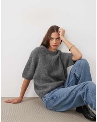 ASOS - Premium Alpaca Blend T-shirt - Lyst