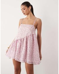 ASOS - Trapeze Chiffon Mini Dress - Lyst