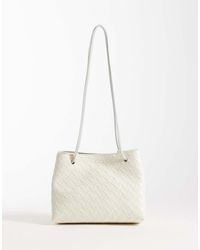 PASQ - Woven Box Cross Body Bag - Lyst