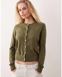 Polo Ralph Lauren - Icon Logo Pima Cotton Fine Knit Cardigan - Lyst