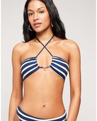 Tezenis - Sailor Stripe Bikini Halter Top - Lyst