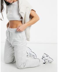 Weekday Tin Straight Fit jogging Bottoms - Gray