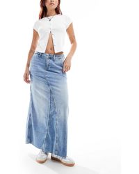 Lee Jeans - Carpenter Lightweight Denim Maxi Skirt - Lyst