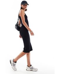 HERA - Ribbed Base Racer Midi Dress - Lyst