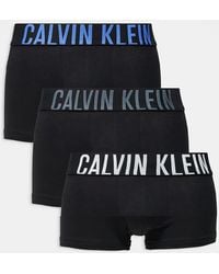 Calvin Klein - Intense Power 3 Pack Cotton Trunks - Lyst