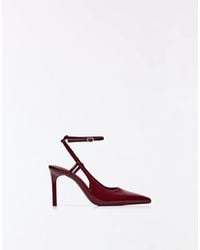 Bershka - Heeled Slingback Shoes With Ankle Strap - Lyst