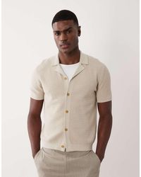 Mango - Geribbeld Poloshirt Met Korte Mouwen En Knoopsluiting - Lyst