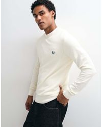 Fred Perry - Pique Stitch Logo Knitted Jumper - Lyst