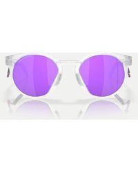 Oakley - Hstn Metal Round Sunglasses With Mirrored Lens - Lyst