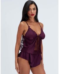 Boux Avenue - Celeste Lace & Satin Cami Set Top And Shorts Nightwear Pj - Lyst