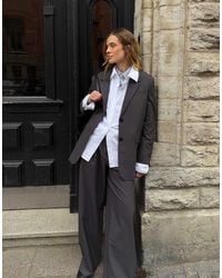 NA-KD - Wide Mid Waist Trouser - Lyst