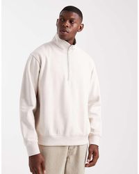 Jack & Jones - Oversized 1/4 Zip Sweatshirt - Lyst