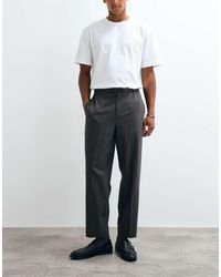 ASOS - Tailored Pull On Relaxed Tapered Trousers - Lyst