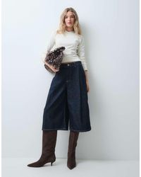ASOS - Horseshoe Denim Longer Length Jort - Lyst
