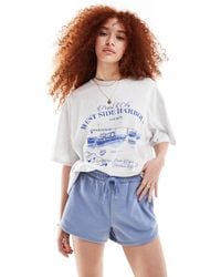ASOS - Oversized T-shirt With Harbour Boat Graphic - Lyst