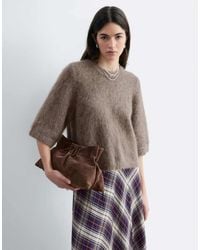 & Other Stories - Mohair And Wool Mix Short Sleeved Boxy Jumper - Lyst