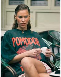 TOPSHOP - Oversized T-Shirt Met Grafische Pomodori-Print - Lyst