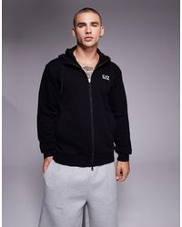 EA7 - Armani Train Core Logo Zip Hoodie - Lyst