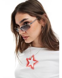 Aire - Helix Narrow Metal Sunglasses - Lyst