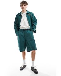 Vans - Pantalones cortos verde oscuro holgados con cinturón - Lyst