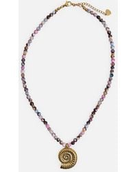 Public Desire - Coloured Beaded Shell Detail Necklace - Lyst