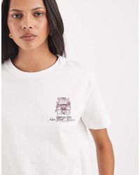 GANT - T-Shirt Met Store-Logoprint - Lyst