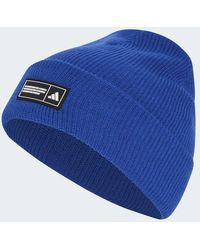 adidas Originals - Essentials Label Beanie Cuffed - Lyst