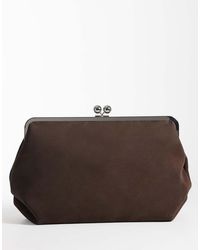 ASOS - Velvet Touch Oversized Frame Clutch Bag - Lyst