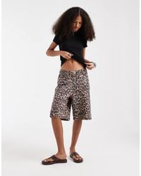 JJXX - Leopard Jorts - Lyst