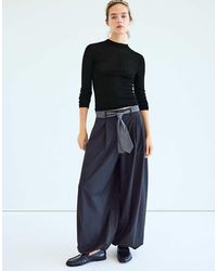 Stradivarius - Basic Wool And Silk Funnel-neck Jumper - Lyst
